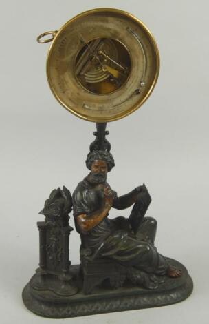 A Victorian spelter barometer