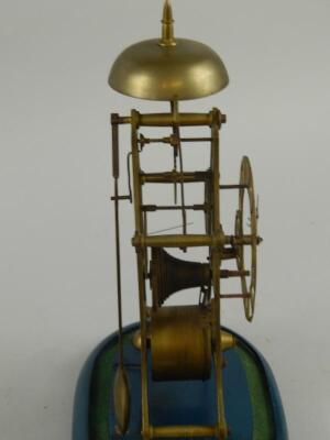 A brass skeleton clock - 2