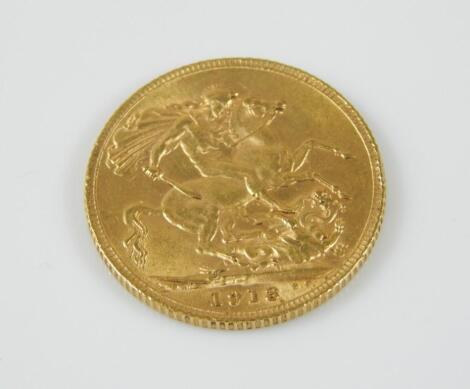 A George V full gold sovereign