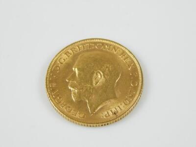 A George V full gold sovereign - 2