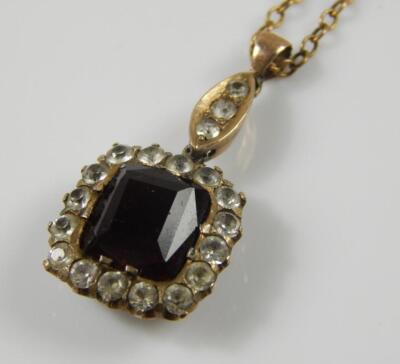 A pendant and chain in the Victorian style