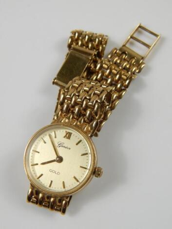 A ladies Geneve gold plated wristwatch