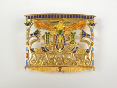 An Egyptian open work buckle/brooch