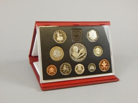 A 1998 United Kingdom deluxe proof set