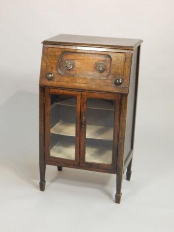 An unusual early 20thC side cabinet