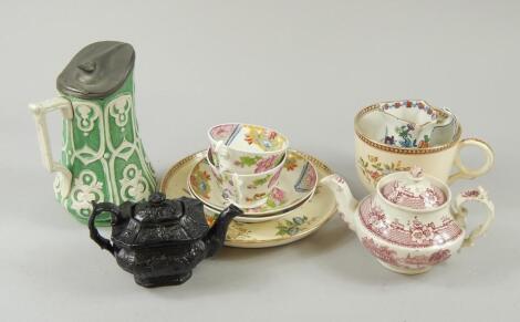 A quantity of 19thC and later pottery and porcelain