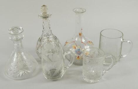 Various items of glass