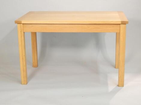 A modern oak kitchen table