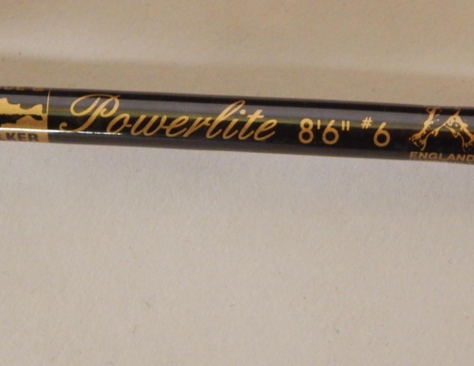 A Bruce & Walker 8' 6 Powerlite two piece fishing rod
