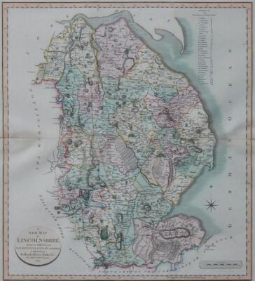 After John Cary.  A new map of Lincolnshire