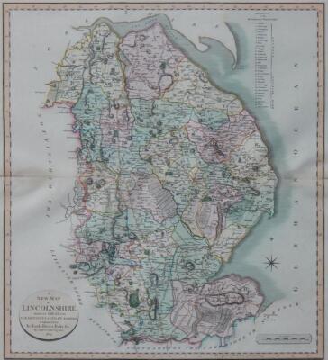 After John Cary. A new map of Lincolnshire