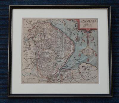 After Christopher Saxton. Map of Lincolnshire - 2