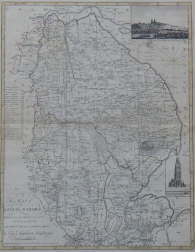 After Captain Andrew Armstrong. Map of Lincolnshire