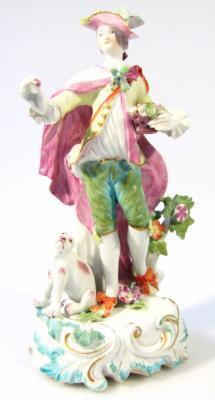 An early 19thC Continental porcelain figure