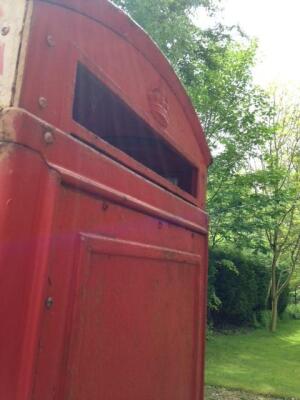 An early British red telephone box - 4