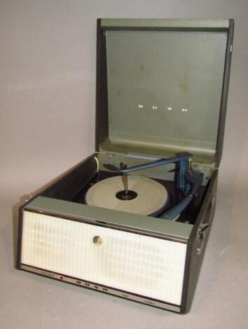 A retro vintage Bush Monarch table record player