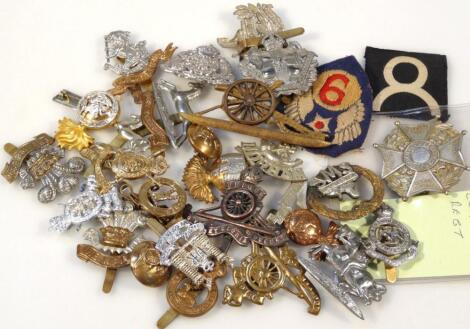 Various 20thC army cap badges