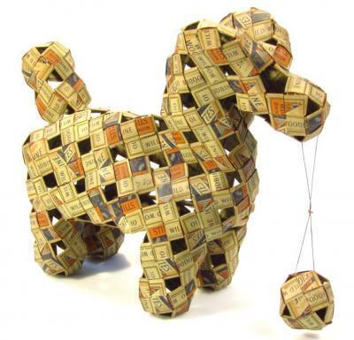 A Folk Art model of a dog