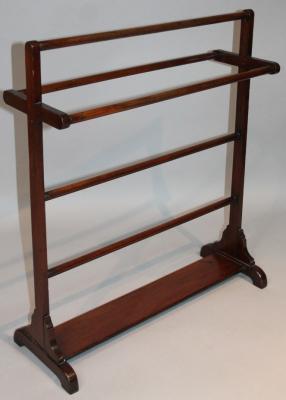 An early 20thC mahogany framed clothes horse