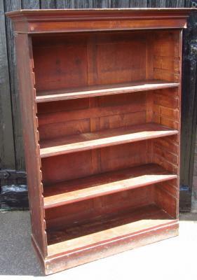 *A late 19thC mahogany freestanding bookcase