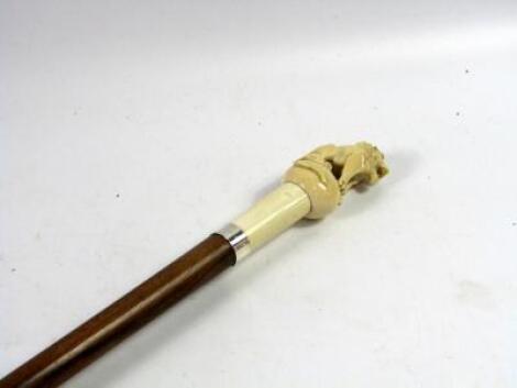 A 19thC walking stick