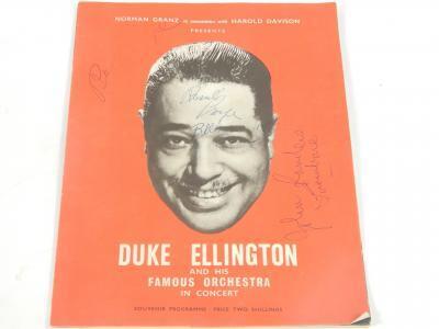 Duke Ellington souvenir programme October 1958