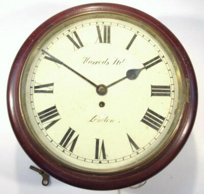 A 19thC mahogany cased wall clock