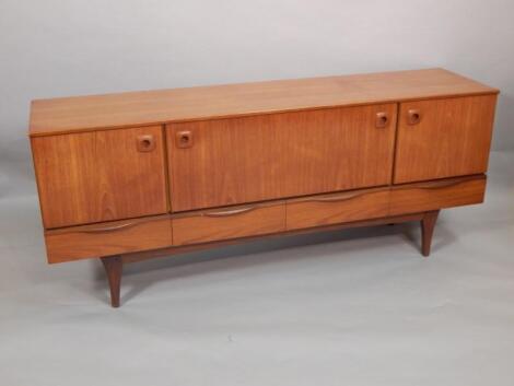 A retro style teak sideboard