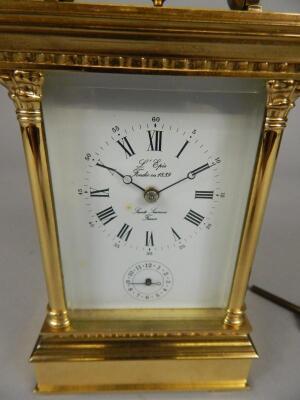 A modern brass carriage clock - 2