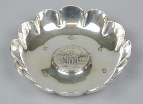 An Irish silver dish