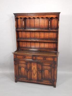 A small reproduction oak dresser