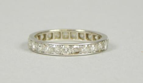 A diamond eternity ring