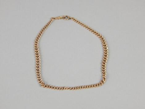 A 9ct gold Albert chain