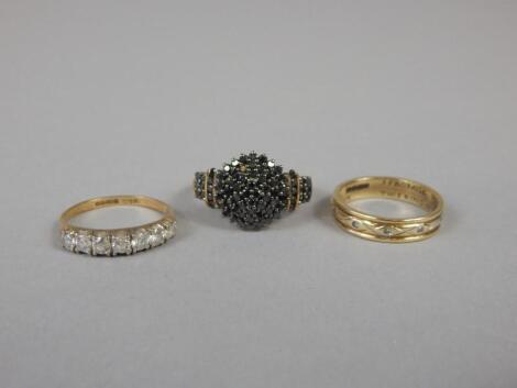 Three dress rings