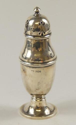 A George VI silver sugar castor