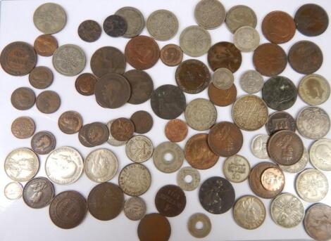 A large quantity of British and foreign coins