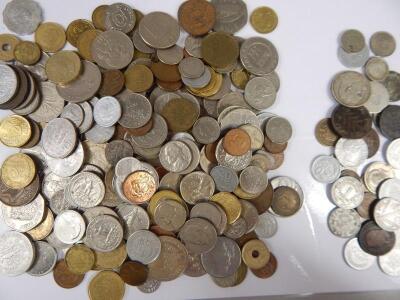 A quantity of foreign coins