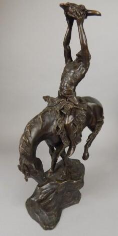 A modern bronze figure