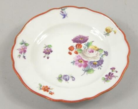 A Meissen porcelain small plate