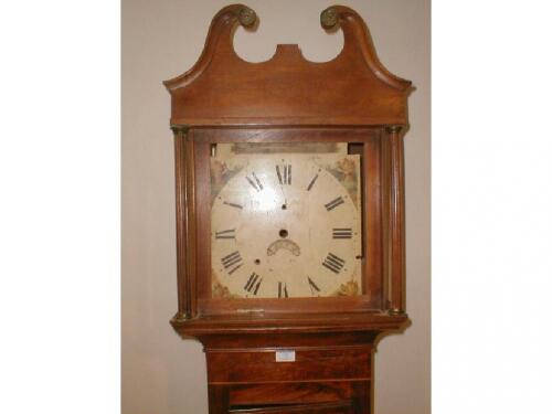 An early 19thC mahogany longcase clock