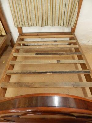 A Victorian mahogany half tester bed - 2