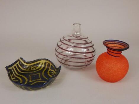 Various items of Art Glass