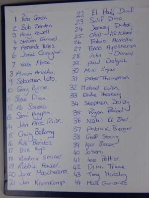 A large quantity of Liverpool Football Club signatures - 4