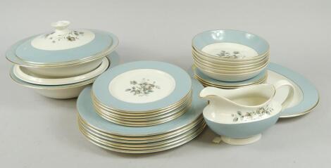 A Royal Doulton Rose Elegans part dinner service