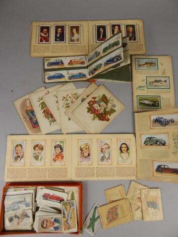 Various cigarette cards