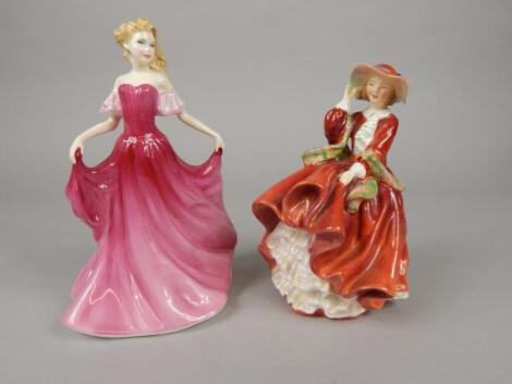 Two Royal Doulton porcelain figures