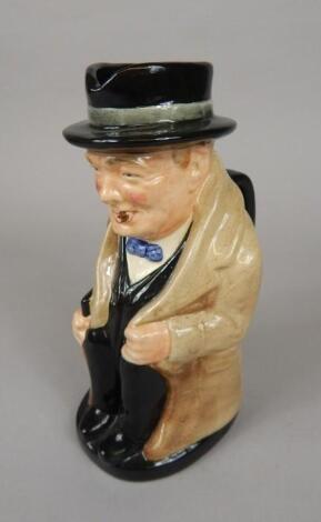 A Royal Doulton Winston Churchill Toby jug