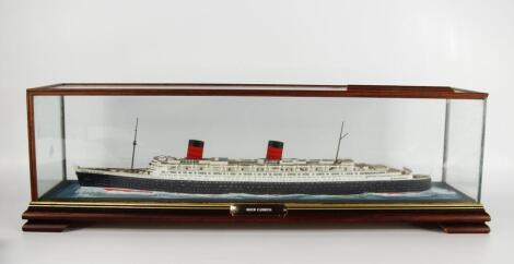 A scale model of the liner Queen Elizabeth