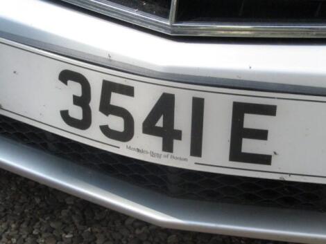 3541 E. A cherished registration number plate held on retention.