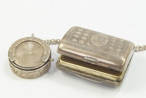 An Edwardian silver sovereign case